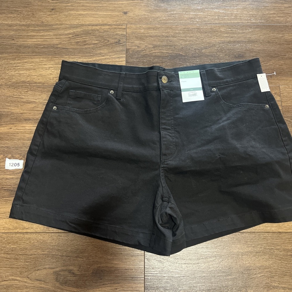 Terra & Sky A-Line Back Denim Shorts 5in Inseam 5-Pocket  Women's 22W Plus
